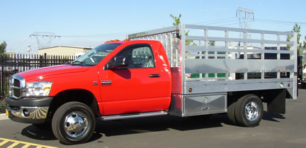 Built for hauling tires, this Highway Products truck flatbed wiill haul anything you can put in it. Built like a tank.