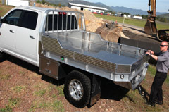 Aluminum Steel Flatbeds for wellding trucks