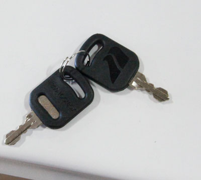 Dock box double-cut security keys by Highway Products .