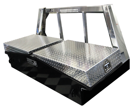 Tool box and Headache Rack combination by Highway Products
