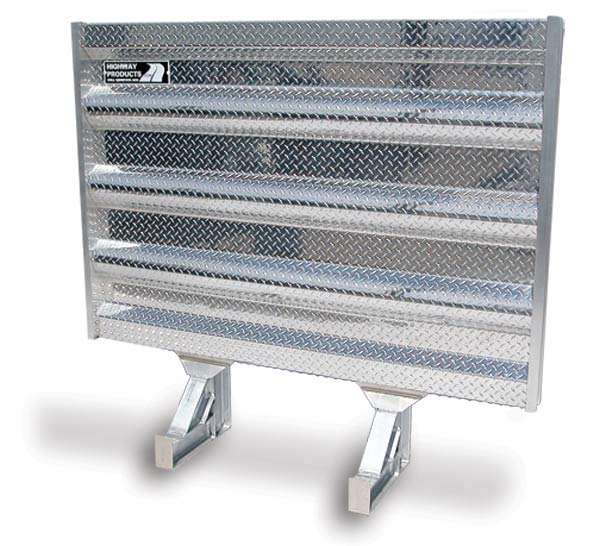 Aluminum headache racks and cab guards for semi trucks built by Highway Products, Inc. See us at www.highwayproducts.com