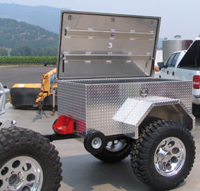 Custom tool boxes built by Highway Proudcuts.