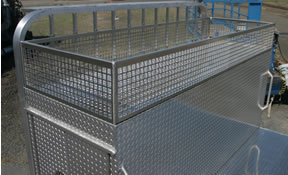 Baskets for tool boxes aluminum