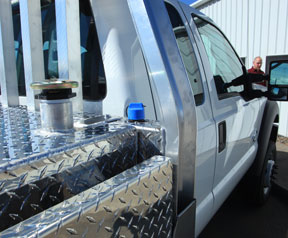 Fuel tanks for flatbeds trucks by Highway Products