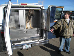 police dog cages