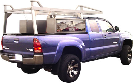 Universal Pickup Truck Ladder Rack - Flat Bed Rack For Lumber, Mattress, Construction, 800 Lb Capacity