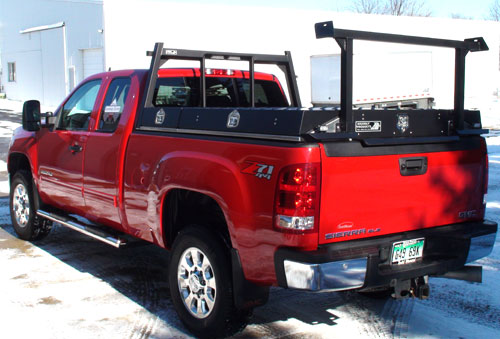 Service body on a pickup truck by Highway Products.