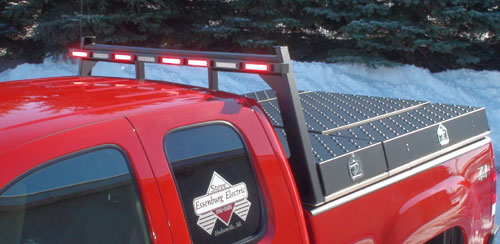 Utility body on a pickup truck by Highway Products.
