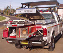 Department of Transportation D.O.T. outfitted with Highway Products Pickup Pack.
