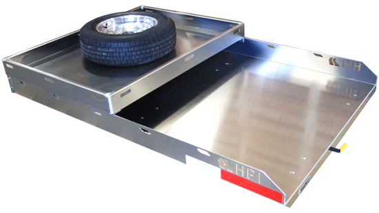 Truck cargo sliding trays by Highway Products, Inc.