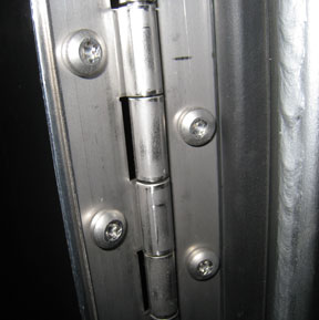 Highway Products uses the toughest hinges in the industry for their truck tool boxes. See more at www.800toolbox.com