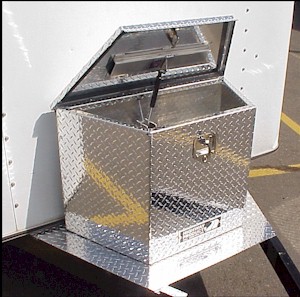 Trailer tongue tool boxes built by Highway Products. See our web site at Highway Products.com