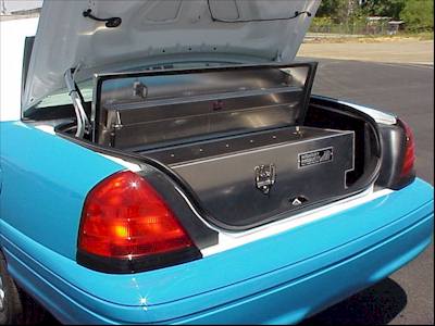 law enforcement secure storage trunk tool boxes
