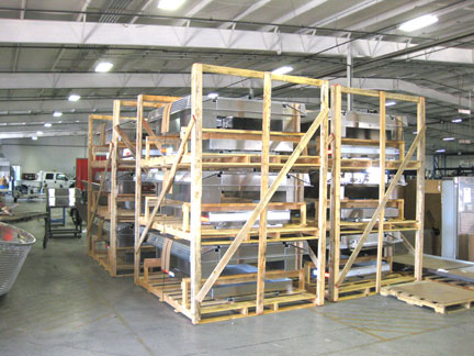 Picture showing inventory of Highway Products Vet Box.